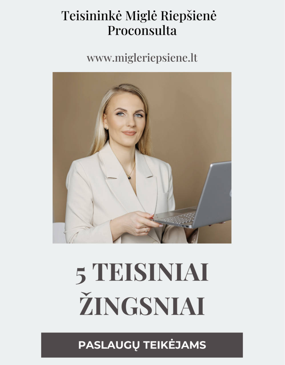 5 teisiniai žingsniai paslaugu teikėjams