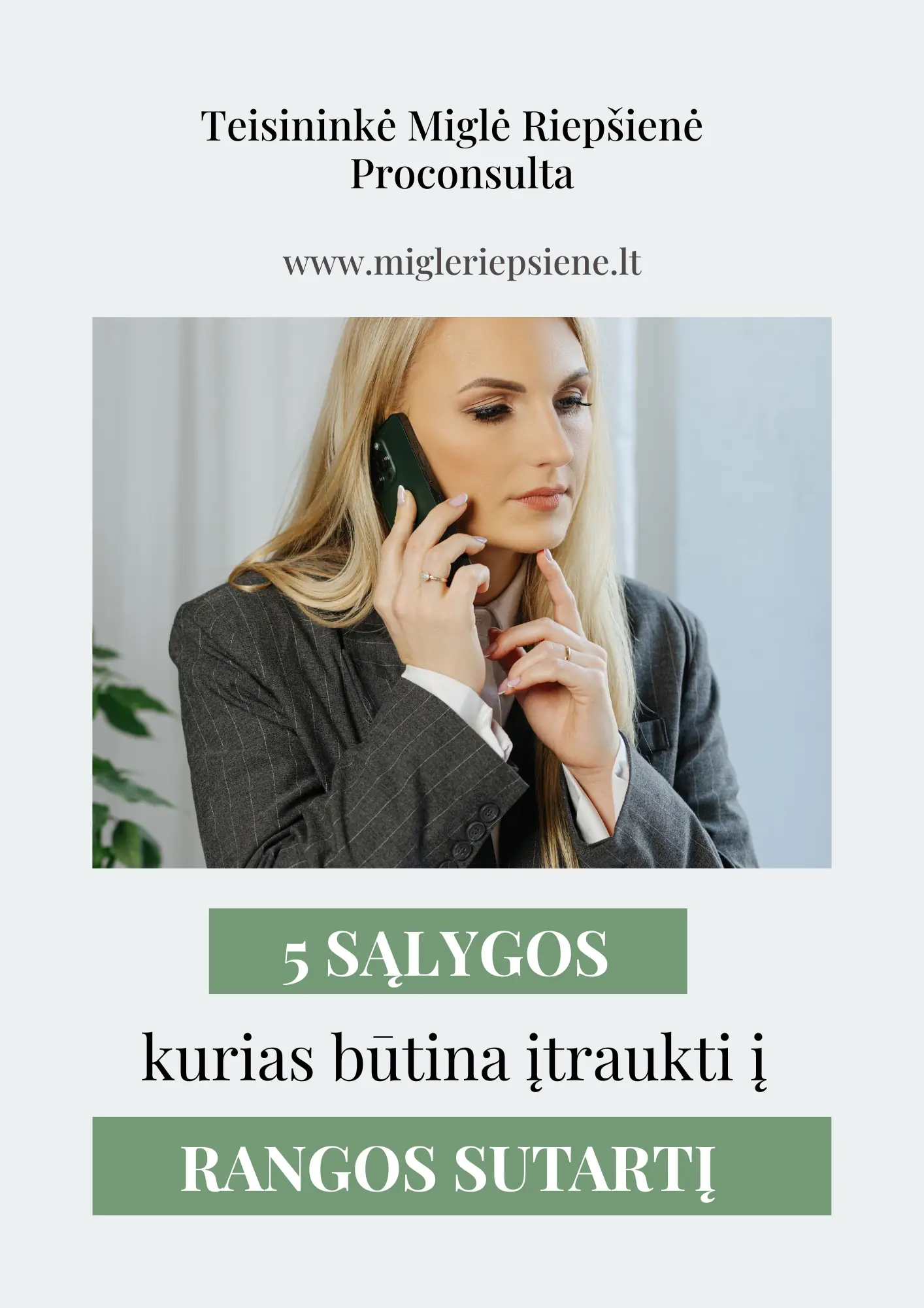 Nemokamai 5 sąlygos kurias būtina įtraukti į rangos sutartį