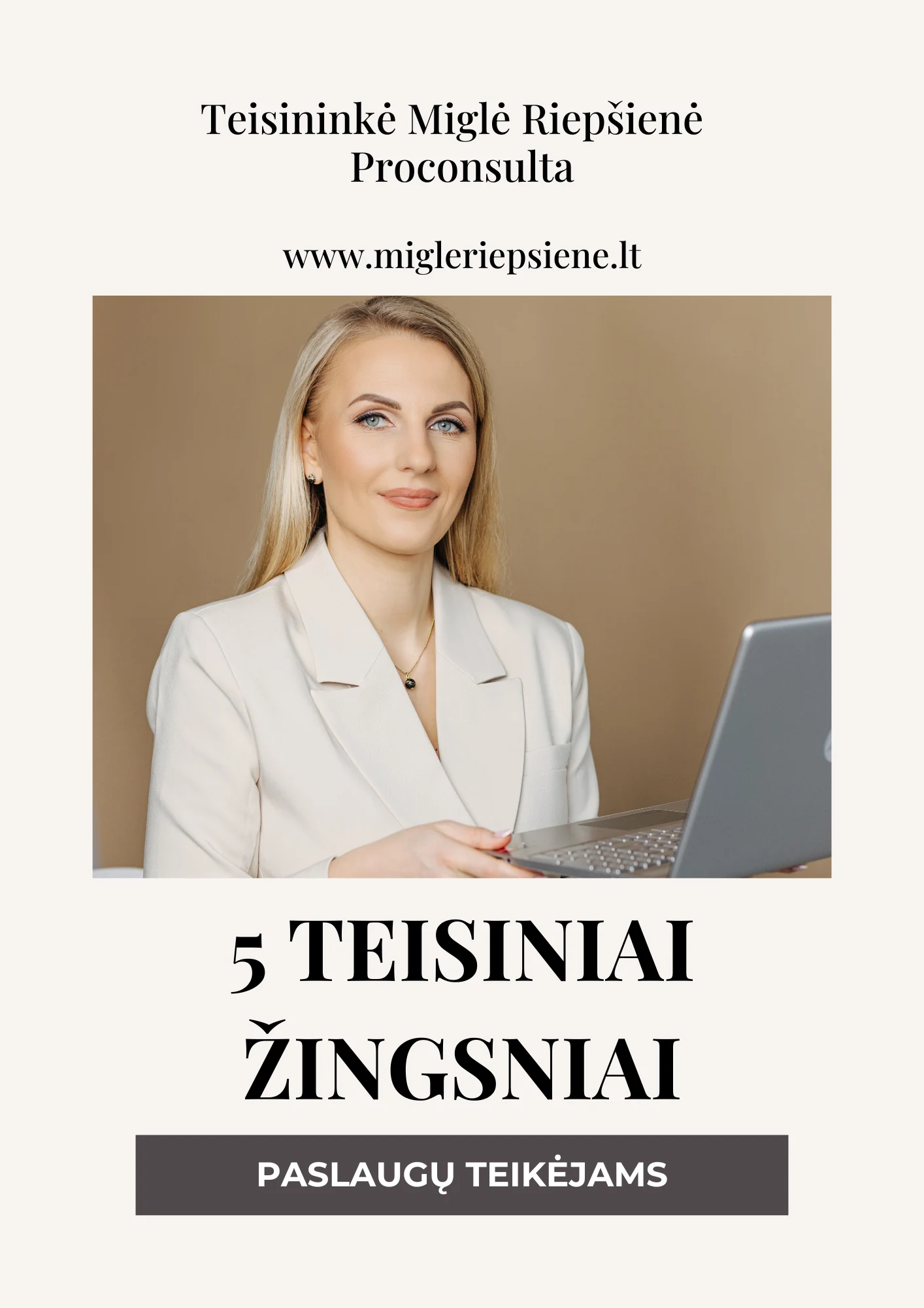 Nemokamas 5 teisiniai žingsniai paslaugų teikėjams